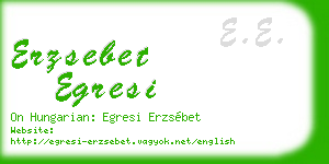 erzsebet egresi business card